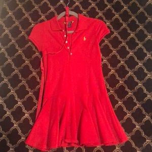 POLO Ralph Lauren Red Dress WITH Belt